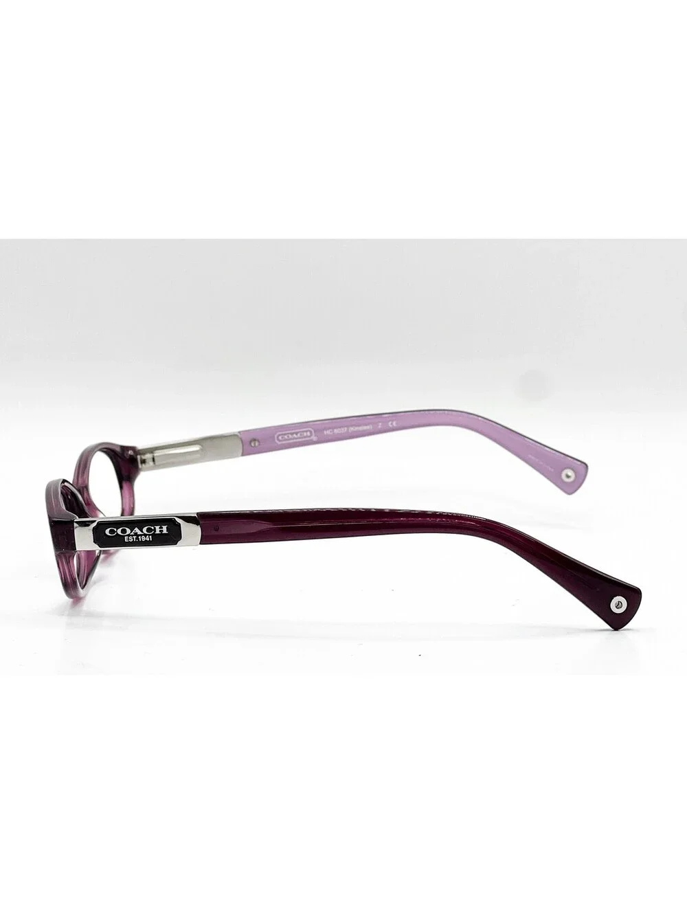 Coach HC 6037 5069 Crystal Purple Oval Authentic Eyeglass Frames 51-16